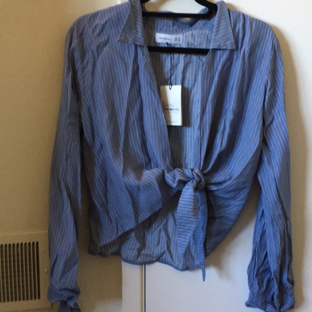 Faithful the brand stripe wrap top